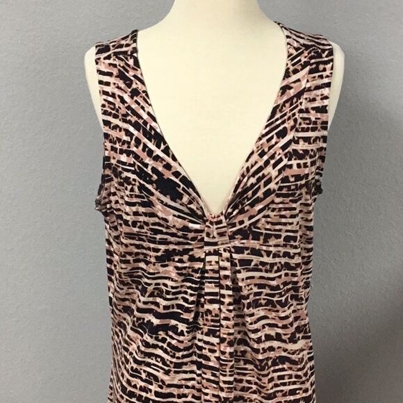 Pink Black Sleeveless Dress Size XL - Picture 2 of 5